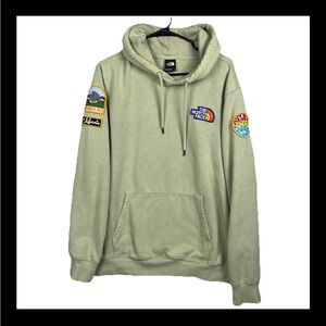 The North Face Hoodie Men’s Large California Patch Colorful Pullover Sweatshirt